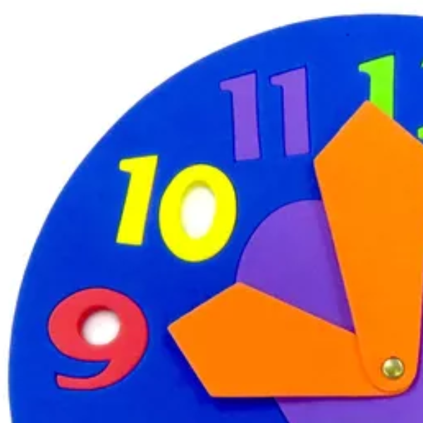 TABLA DIDACTICA FOAMY RELOJ PASCUA BLISTER